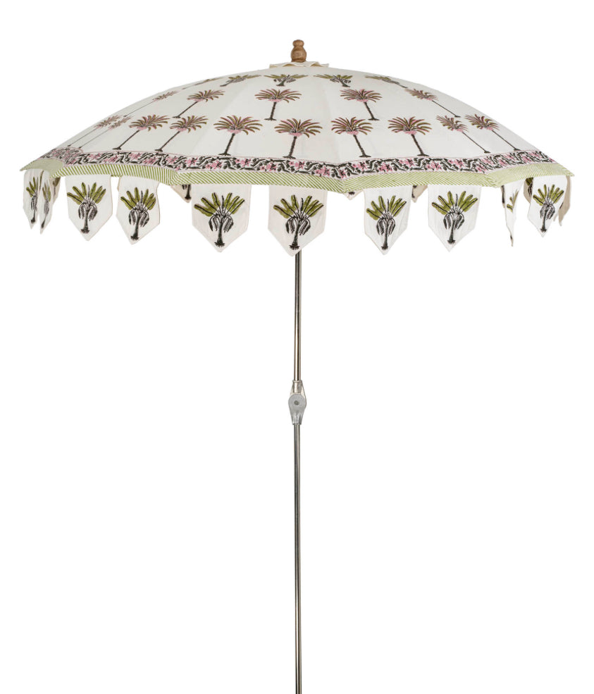 Palms Block Print Parasol Umbrella 3-9103