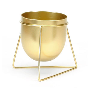 GOLD METAL FLOWER STAND