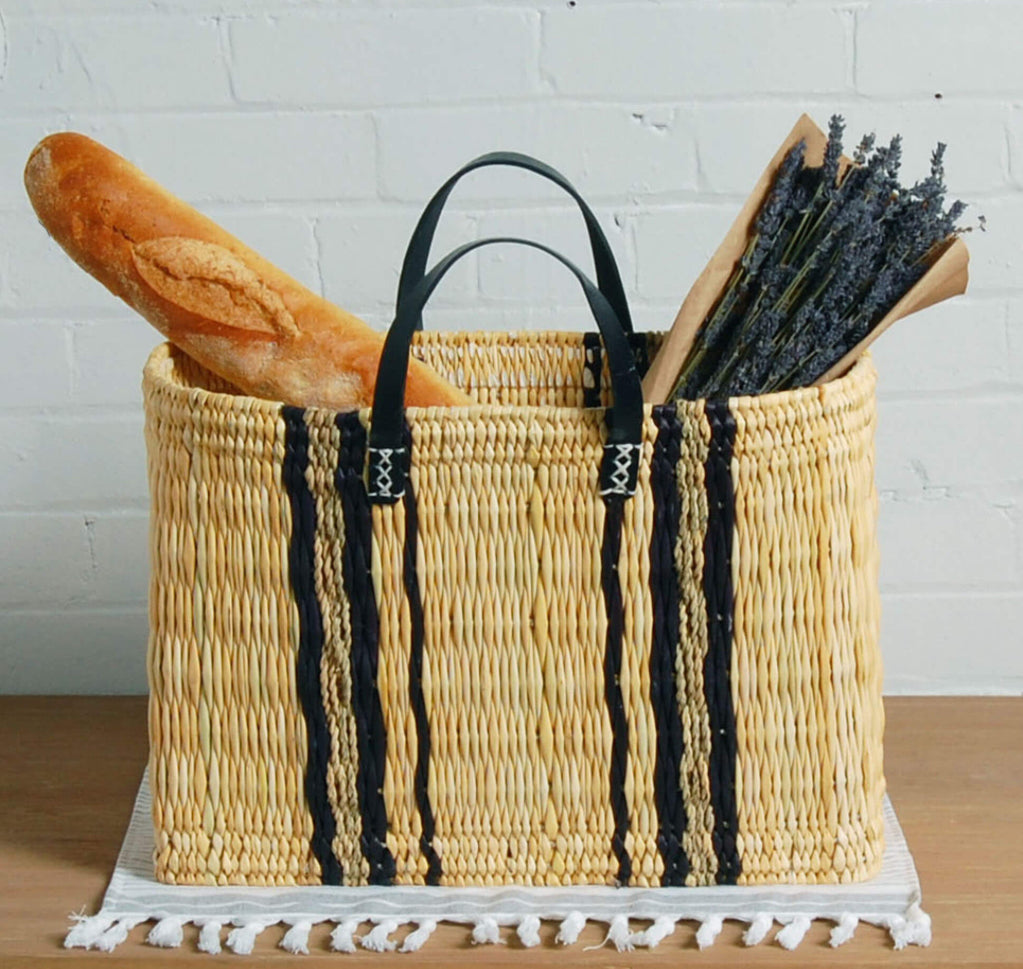 Rectangle Market Indigo Stripe Bag