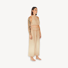 Load image into Gallery viewer, POKOLOKO Crinkle Palazzo Pants - Beige
