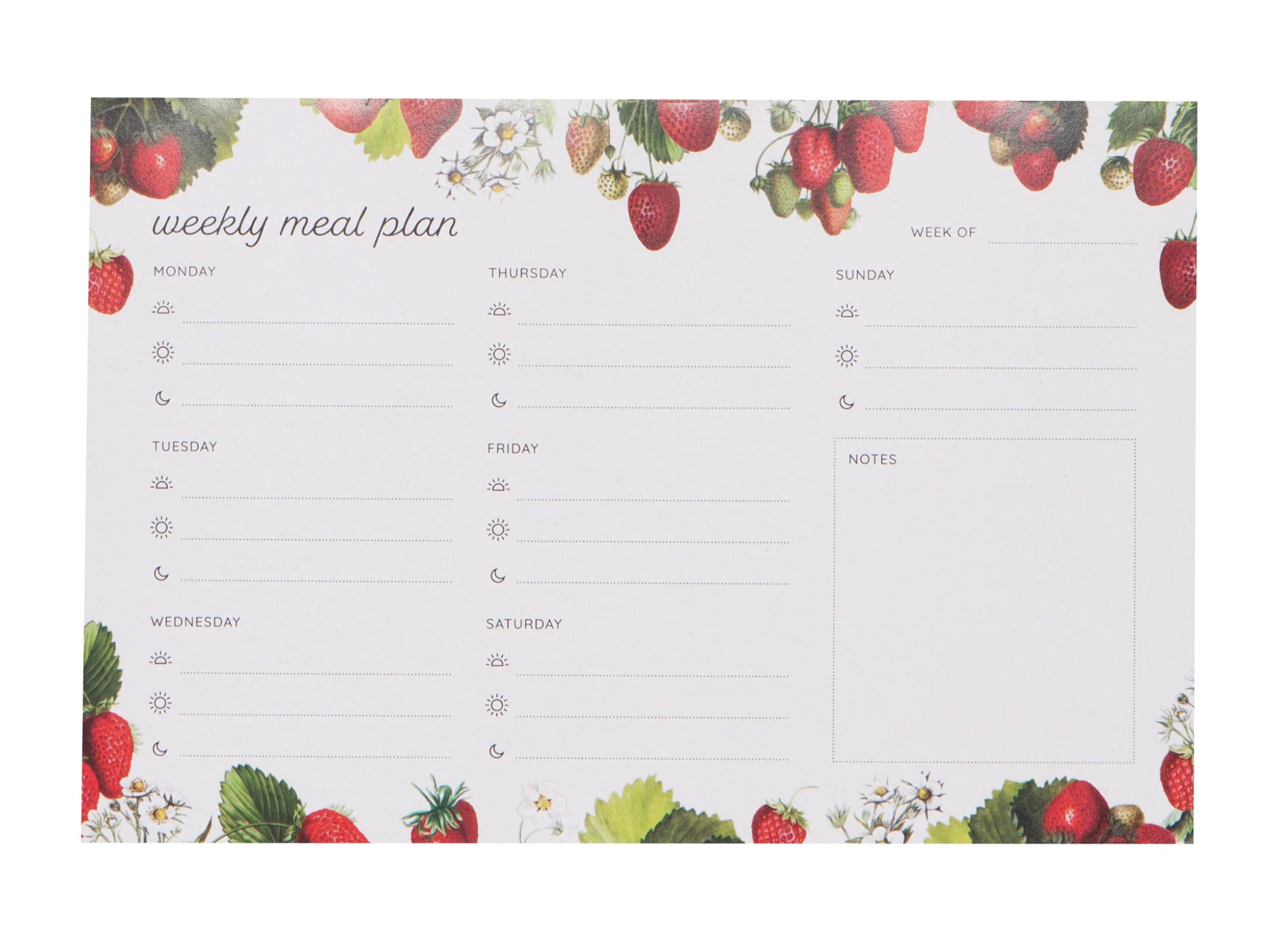 Strawberry Meal Planner - Danica