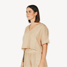 Load image into Gallery viewer, POKOLOKO Crinkle Top Beige
