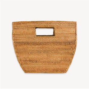 POKOLOKO Bali Bag Cut Out Handbag Caramel