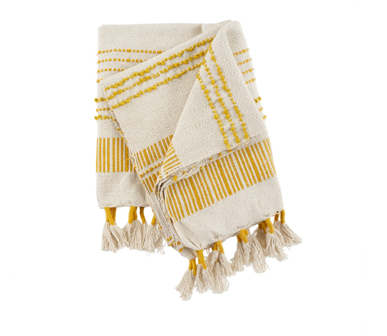 Beach house throw - daffodil 1-4070