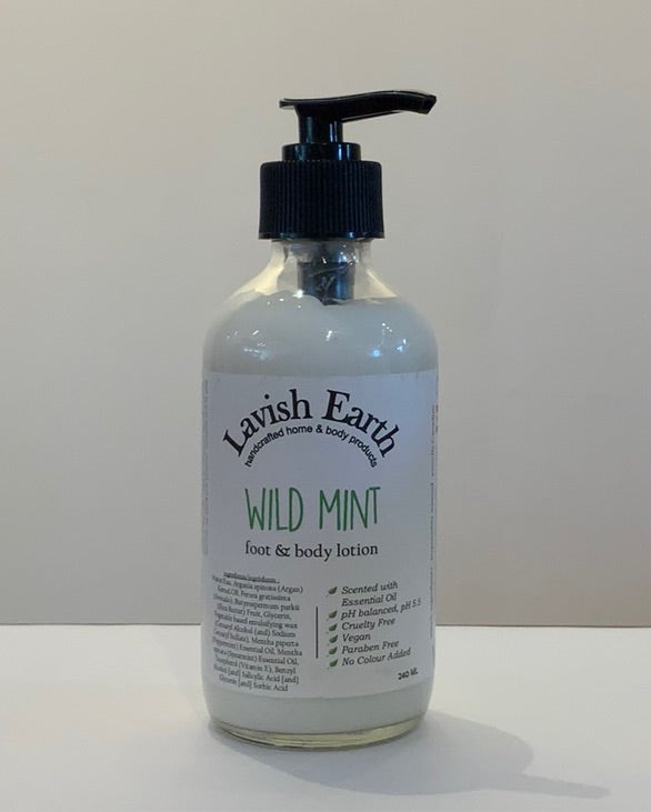 Lavish Earth Foot & Body Lotion - Wild Mint