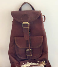 Load image into Gallery viewer, Small Leather Backpack
