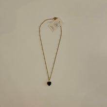 Load image into Gallery viewer, Maiden Perras - Black Onyx Heart Necklace
