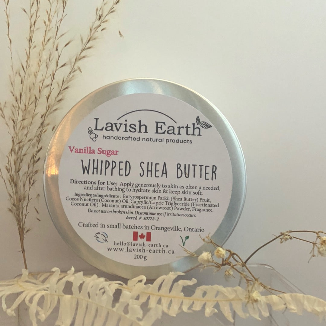 Vanilla Sugar Whipped Shea Butter - Lavish Earth