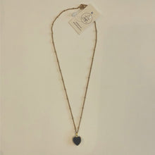 Load image into Gallery viewer, Maiden Perras - Black Onyx Heart Necklace
