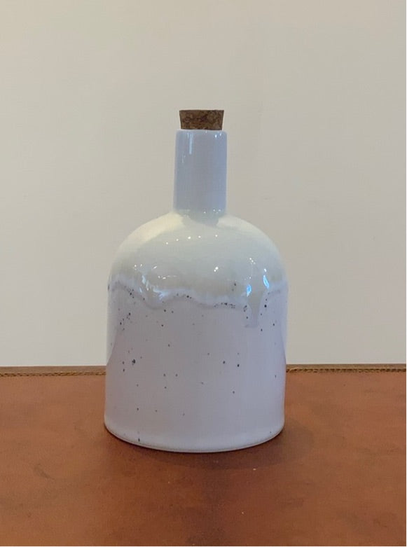 Danica Ceramic Cork Bottle - White