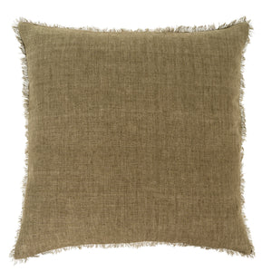 Lina Linen Pillow, Kelp