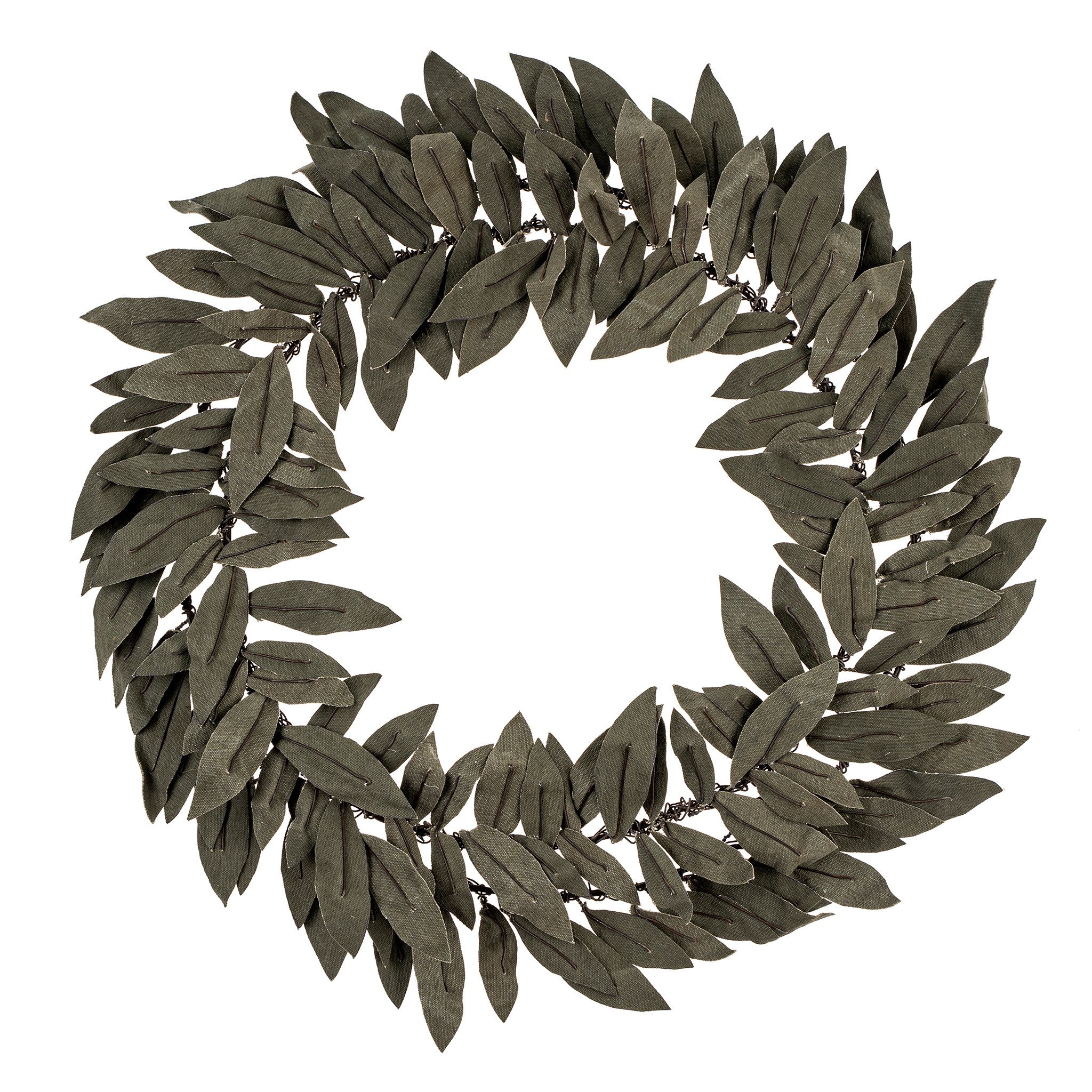 Recycled Canvas Wreath