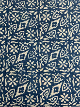Load image into Gallery viewer, Indigo Block Print Batik Duvet Cover
