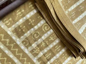 Table Cloth - Dabu Mud Cloth - S/6 Napkins