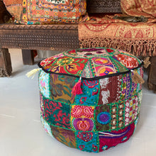 Load image into Gallery viewer, Taj Pouf Round Poufs Assorted
