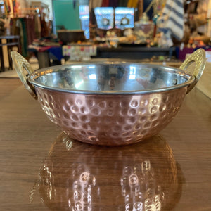 Copper Kahari Bowl ( Pure Copper w/ Stainless Steel )