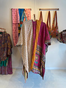 Kimono Dusters - WanderBird (Made from Vintage Kantha Blankets)