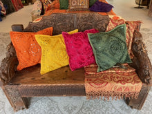 Load image into Gallery viewer, Embroidered Cotton Decorative Pillows with /without mirror
