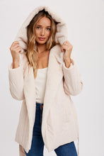 Load image into Gallery viewer, HOODED FUR TRIMMED PUFFER JACKET
